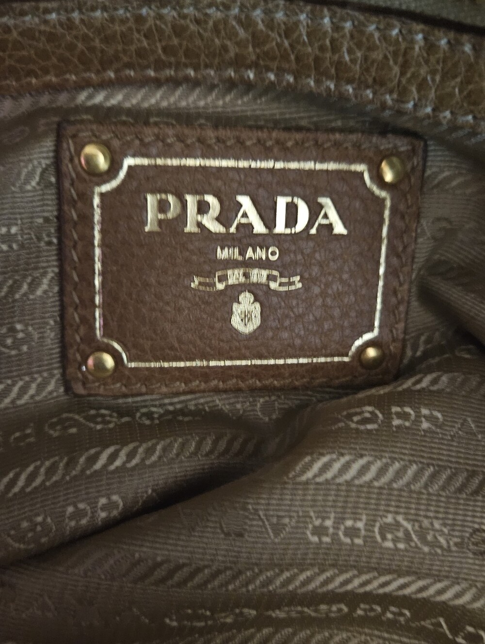 PradaLogo Jacquard Shoulder Bag - Picture 3 of 14